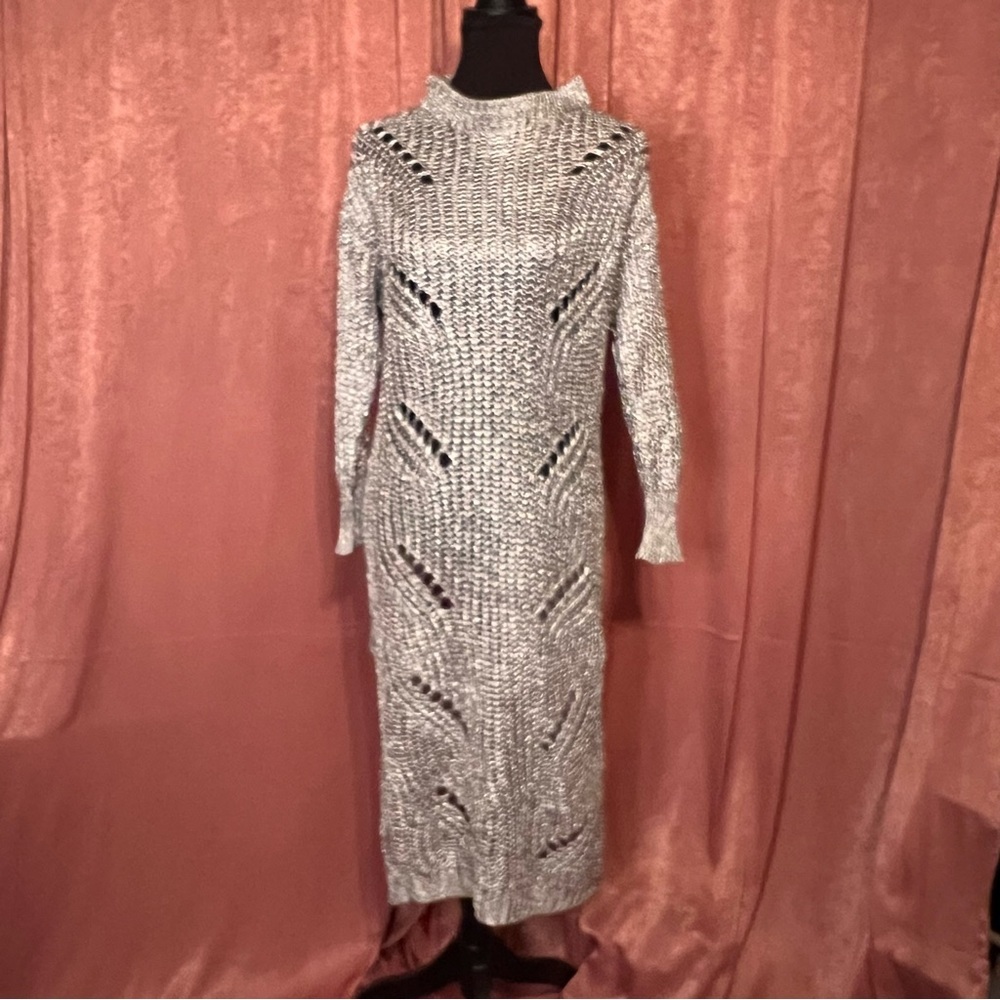 Silver sweater dress SZ M